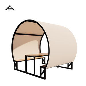 Custom Outdoor Event Tent With <b>Table</b> Chair Waterproof Easy Setup Other Tent Luxury Camping Tent for Restaurant Lounge Cafe Round - Product Image 4