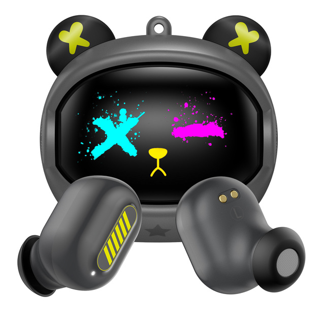 ONIKUMA T20 Wireless Earbuds Cartoon Bear Stereo Sound Earphones Noise Reduction Blue Tooth Earphone Case Stitch Earbuds
