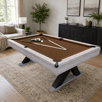 Table de jeu multifonctionnelle 3 en 1 en bois pour l'intérieur, billard, table de billard, table à manger multifonctionnelle pour le divertissement familial