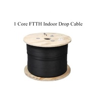Venta al por mayor de cable de fibra óptica para interiores G657A1 GJYXFCH 1 núcleo Ftth Cable de caída 1km Cable de caída de fibra óptica 1 núcleo