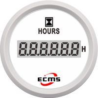 Tachometer Digital Otomatis Elektrik Pengukur Putaran Mesin dan Jam Kerja 52 mm