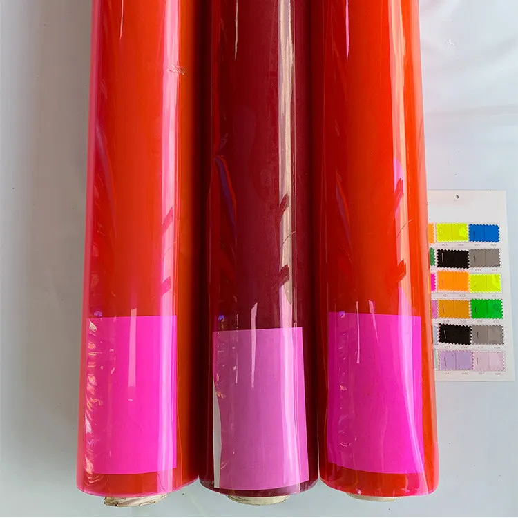 Hochwertige PVC-Kunststoff folie weich bedruckbare PVC-Laminat folie wasserdichte Kunststoff-Farb-PVC-Folie für Regenmantel