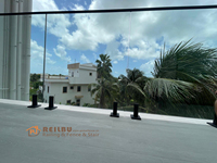 Reilbu - Fixation facile pour garde-corps en verre - Design moderne - Pour balcon, terrasse, piscine
