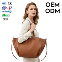 Tas Tote Wanita Berkualitas Tinggi 2026 Kapasitas Besar Kulit Asli Tanpa Ritsleting Desainer Fashion Handbag dengan Dompet Bolsos De Mujer