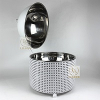 Nouveau design – Plat de service blanc en acier inoxydable 8L avec cadre perforé – Chauffe-plat pour buffet d'hôtel, mariage et traiteur