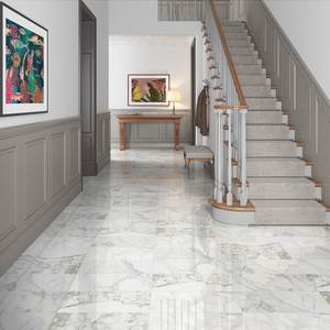 Nueva Baldosa Moderna de Mármol Blanco Calacatta Gold de Italia para Pisos Residenciales - Product Image 3