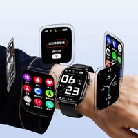 Montre connectée D26 pour personnes âgées avec détection de chute et SOS - Moniteur de santé GPS étanche, montre de suivi à distance anti-perte