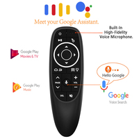 Souris volante intelligente sans fil G10S PRO 2.4G double mode avec rétroéclairage et code fixe pour Android TV Box et télécommande