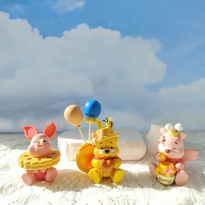 Set di 6 Ornamenti Alimentari in PVC <span class=keywords><strong>Winnie</strong></span> <span class=keywords><strong>Pooh</strong></span>, Serie Dolce, Giocattoli di Tendenza, Personaggi Orso Poo, Regali Famosi su Internet, Figurine Fai-da-Te - Product Image 3
