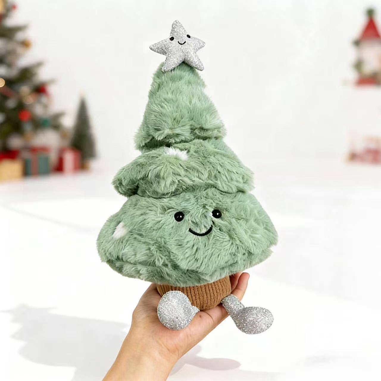 Sapin de Noël étoile argentée 30 cm [0,3 kg]