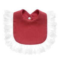Bavoirs pour bébé personnalisés Ailes d'ange, mode espagnole, en mousseline de coton biologique écologique, motif uni, 4 couches
