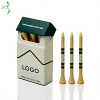 Support de tees de golf et boîte à cigarettes personnalisés en bambou/bois, durables, écologiques, biodégradables, avec logo sur mesure, pour commande en gros