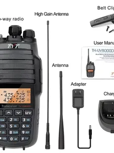 วิทยุสื่อสารแบบมือถือ TYT TH-UV8000D ระยะไกล 10 วัตต์ กำลังส่งสูง สองย่านความถี่ จอแสดงผลคู่ รุ่น L763 - Product Image 5
