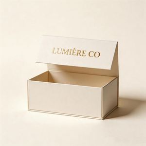 Caja Magnética Rígida CRD con Logotipo Personalizado para Empaque de Crema Cosmética, Caja de Regalo de Papel de Lujo con Tapa Magnética - Product Image 2