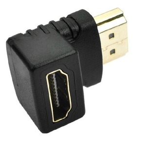 Adaptador HDMI de ángulo recto, conector macho a hembra de 90 grados para extensión de cable - Product Image 2