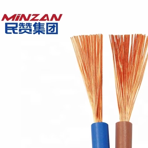 Copper Twin and Earth Flat Electric Cable and Wire 300/500V PVC Insulated Single Core Stranded for Power Application