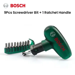 Tournevis <span class=keywords><strong>Bosch</strong></span> en acier allié S2, embouts <span class=keywords><strong>de</strong></span> tournevis et poignée à cliquet, têtes <span class=keywords><strong>de</strong></span> tournevis PH PZ T HEX, kit 9+1, mini <span class=keywords><strong>perceuse</strong></span> manuelle - Product Image 3