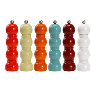 Moulin à sel et à poivre en bois USelect, bouton rotatif, compatible lave-vaisselle, utilisation manuelle, cuisine domestique - Product Image 1