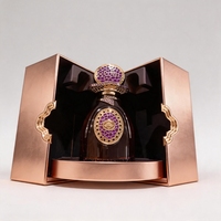 Boîte cadeau de parfum créative personnalisée, design à ouverture latérale, emballage rigide en papier de luxe avec logo estampé à chaud pour les parfums
