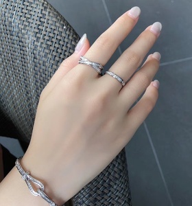 H & F แหวนหมั้นดอกสว่านเพชรธรรมชาติสำหรับผู้หญิง Baguette <span class=keywords><strong>VVS</strong></span> 18K 14K 9K ทองดีไซน์เพชรธรรมชาติโรงงาน - Product Image 3
