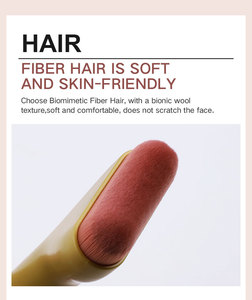 แปรงแต่งหน้าแบบแบนขนสังเคราะห์เนื้อนุ่มพิเศษ สำหรับลงรองพื้นและเบลนด์สี พร้อมโลโก้สั่งทำได้ - Product Image 4
