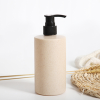Bouteille à pompe en mousse biodégradable et écologique en paille de blé recyclable pour emballage cosmétique avec personnalisation OEM/ODM – Vente en gros