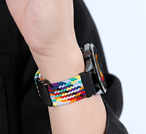 Esportes Smart Watch Bandas Elástica Nylon <span class=keywords><strong>Loop</strong></span> Strap para 20mm 22mm para Samsung Galaxy Watch & Universal Smartwatch Strap - Product Image 2