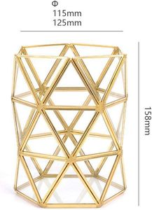 Nuevo Organizador de Maquillaje Dorado de Lujo, Exquisita Caja Exhibidora de Brochas de Maquillaje, Soporte de Almacenamiento para Herramientas de Cosméticos - Product Image 5