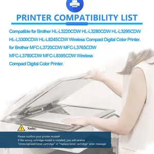 Fournisseur de cartouches de toner TN229 compatibles avec les cartouches d'imprimante Brother TN229XL TN248XL TN219 TN279 TN229 imprimante à toner blanc