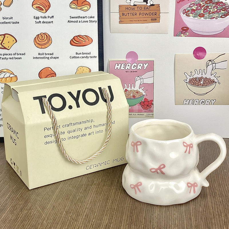 [Gift Box Set] Hand-held Mug - Bow