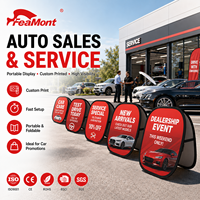 FEAMONT - Banner Publicitario Resistente, 250G, Poliéster, Doble Cara, para Exteriores, para Concesionarios de Marcas de Autos de Lujo, Exhibición de Pruebas de Conducción