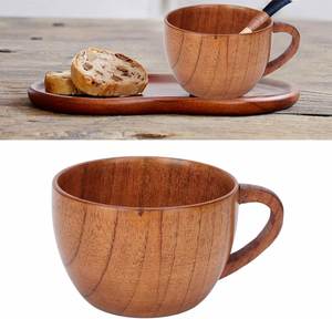 BPA Free Eco-Friendly Vintage Wooden Bamboo Coffee Mug with Wood Lid Reusable for Home & Office Use - Product Image 3