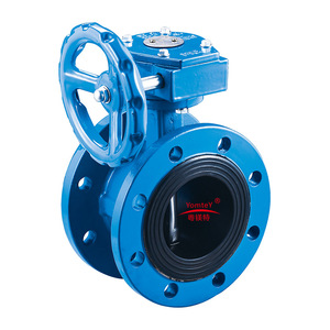 Yomtey Butterfly Valve Ductile Iron Soft Seal Manual Wafer Type For Water Flow Control - Product Image 1
