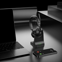 Auriculares Inalámbricos con Cancelación de Ruido ANC, Auriculares para Juegos de Computadora con Micrófono Dual con Cancelación de Ruido