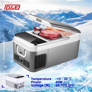 Réfrigérateur-congélateur portable pour voiture 12V 24V 26L avec composants en plastique, rechargeable, adaptable à tous les véhicules - Product Image 5