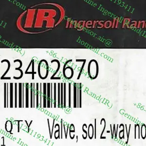 Original genuine Ingersoll Rand Bleed solenoid valve 22212278 new 23402670