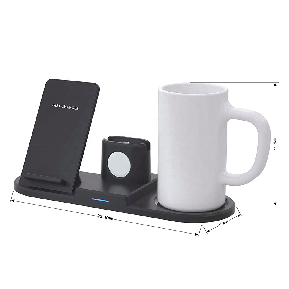 USB Coffee Mug Warmer - Tempered Glass Panel, Constant 55°C, Portable Desk Warmer