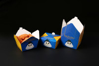Boîte à lunch en papier kraft réutilisable et imperméable, boîte à salade pour restauration rapide, conteneur à emporter écologique avec logo personnalisé