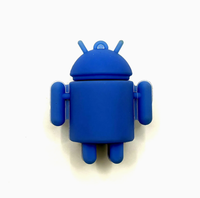Precio barato Android Robot Pu juguete de espuma, logotipo personalizado en forma de bola antiestrés Robot
