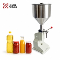 Petite machine de remplissage manuelle compacte pour liquides chimiques, idéale pour le ketchup, les jus, les bouteilles en PET et en verre