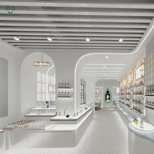 Vitrinas de Exhibición con Iluminación LED Personalizadas para <span class=keywords><strong>Maquillaje</strong></span> y Cuidado de la Piel, Estantes para Salón de Belleza y Tienda de Cosméticos - Product Image 4