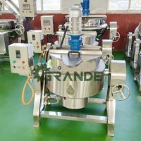 Marmite de cuisson en acier inoxydable S304 pour caramel, machine à faire fondre le sucre, machine à concentrer le sirop