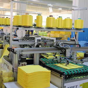 Tpet tự động chéo hemming Máy 4500 rpm Omron hệ thống 3-5 chủ đề <span class=keywords><strong>overlock</strong></span> cho sợi nhỏ Khăn dây chuyền sản xuất - Product Image 5