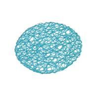 Napperon en plastique rond de style tressé en tissu coloré de conception tissée moderne de haute qualité