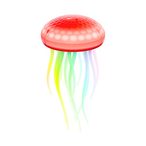 Hejia Jellyfish Ambient Light 7 Color Night Light Sound Activated <b>Table</b> Lamp For Bedroom Wedding - Product Image 1