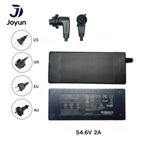 Chargeur rapide de batterie au lithium Joyun RA0 Plug 42V 3A 120W, adaptateur de charge rapide pour vélo électrique, entrée AC 100-240V