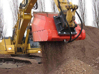 Bucket Excavator Shredder untuk Penghancuran dan Penyaringan