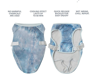 Chaleco Refrigerante Transpirable para Perros, Chaqueta Ligera con Protección Solar, Chaleco Refrigerante Suave para Mascotas, Alivio del Calor de Verano, Uso en Paseos y Entrenamientos al Aire Libre - Product Image 2