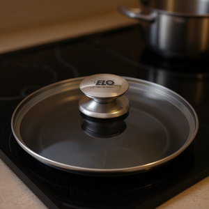 Tapa de vidrio Elo Galant de 24 cm con mango de acero inoxidable para ollas y sartenes - Product Image 3