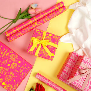 Papier d'emballage de gâteau brillant Décoration d'anniversaire sans danger pour les aliments - Product Image 3